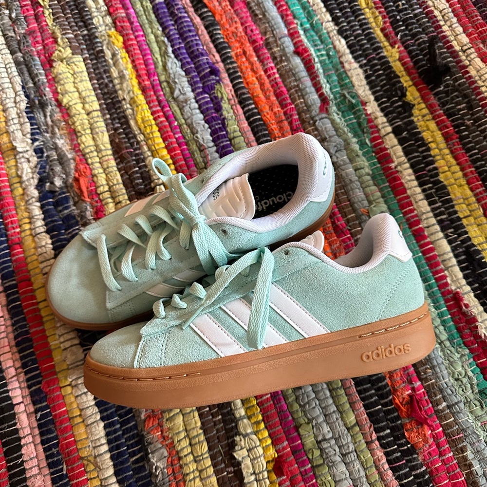 Adidas platform tennis shoes